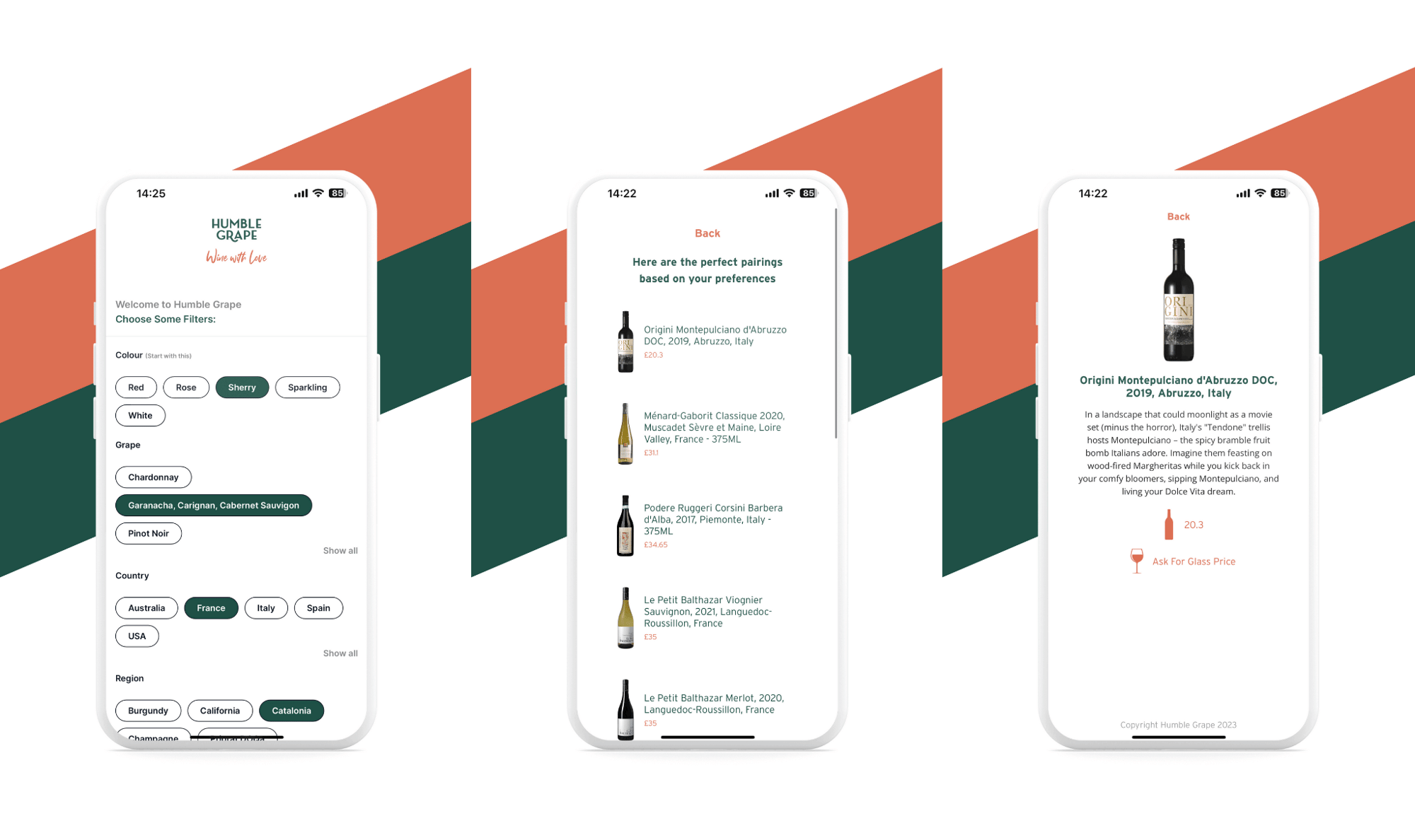 Digital menu app